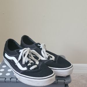 Vans Black and White Suede Sneakers